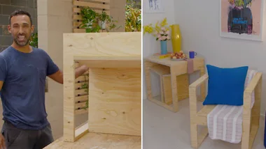 How to make a chair that turns into a table