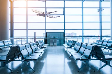 empty airline lounge
