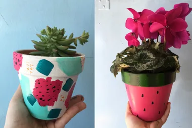 Creative flower pot activity for kids