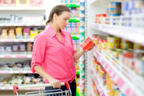 shopping for canned food