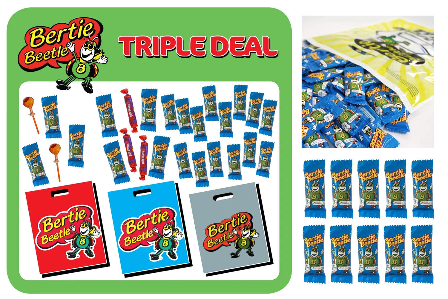 bertie beetle showbag