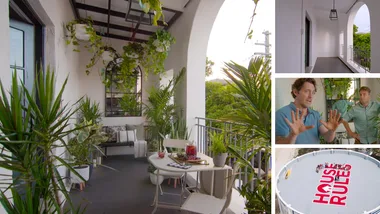 A House Rules-inspired balcony makeover