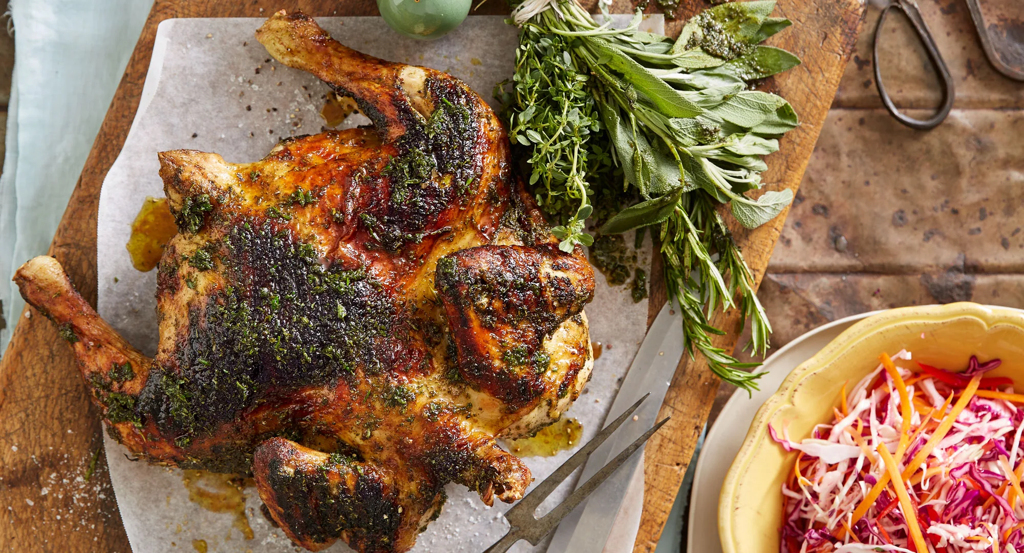 whole barbecue chicken
