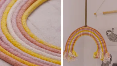 Tara’s rope rainbow craft project