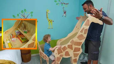 How to make a cute giraffe craft desk