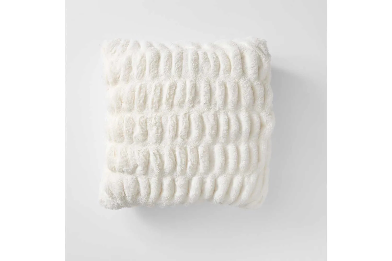 Arctic faux fur cushion