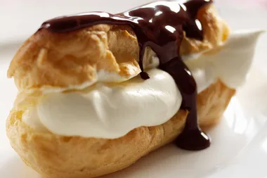 You can make easy chocolate eclairs in the Kmart sausage roll maker