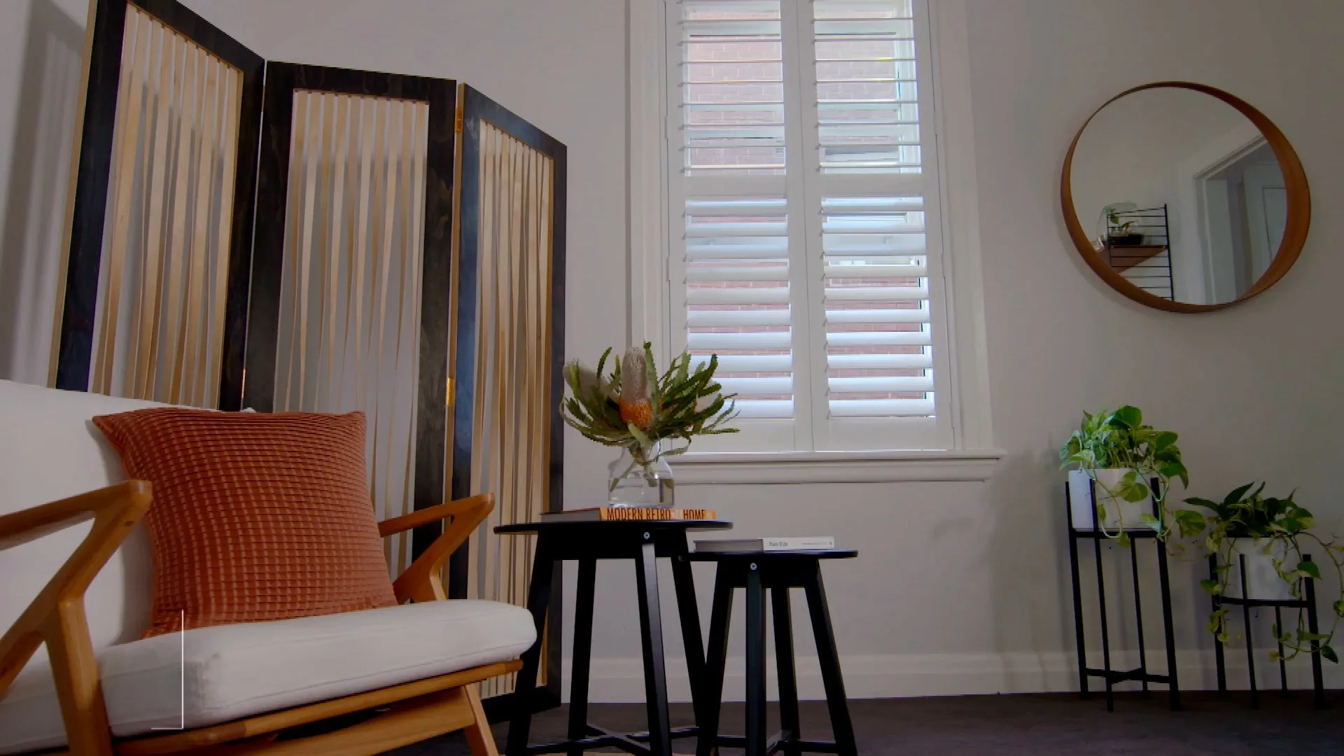 Adam makes a plywood room divider