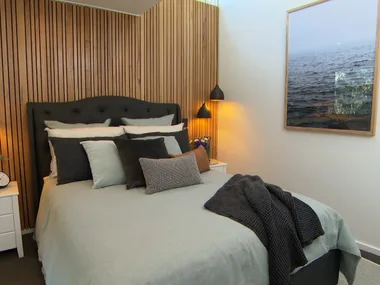 Adam makes three feature walls