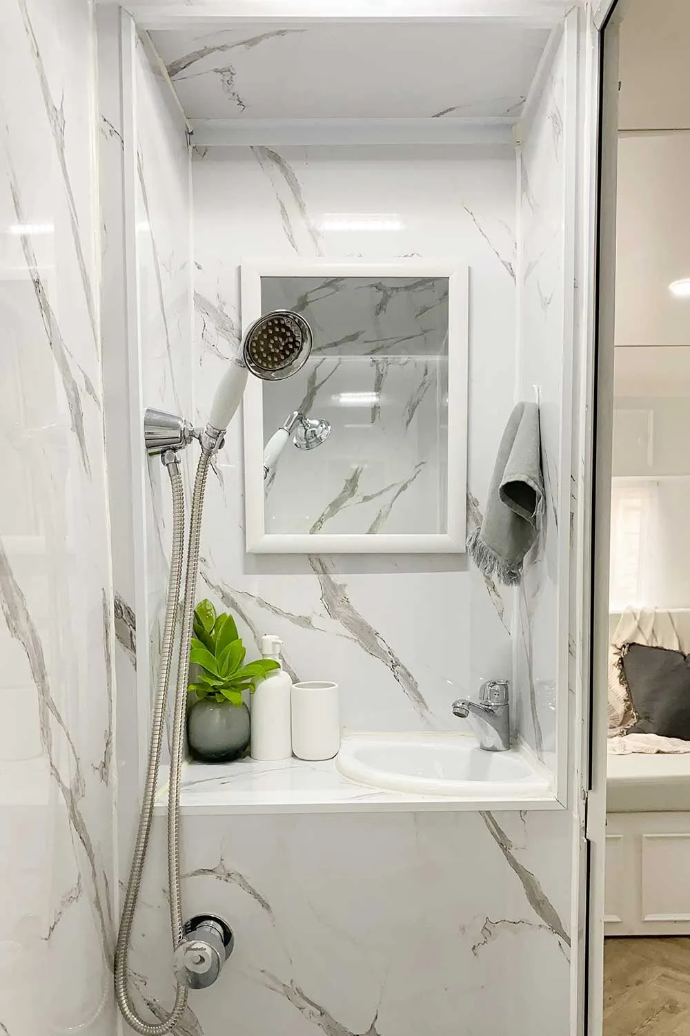 Vintage caravan bathroom renovation