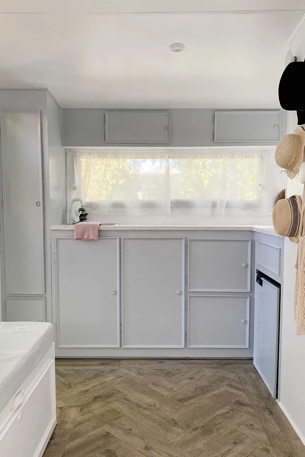 Vintage caravan kitchen