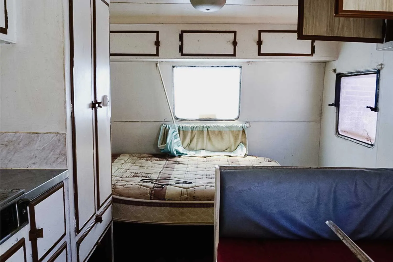 Vintage caravan bedroom renovation