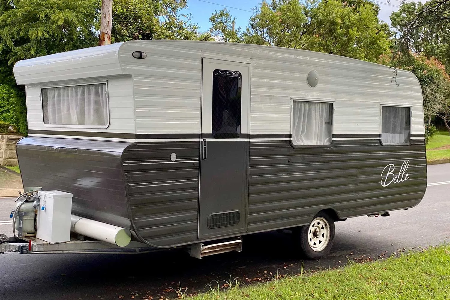 Renovated vintage caravan