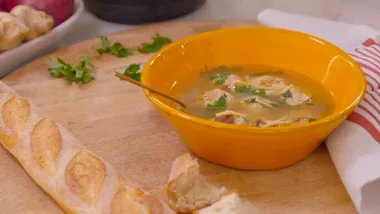 Chicken and porcini mushroom meatballs