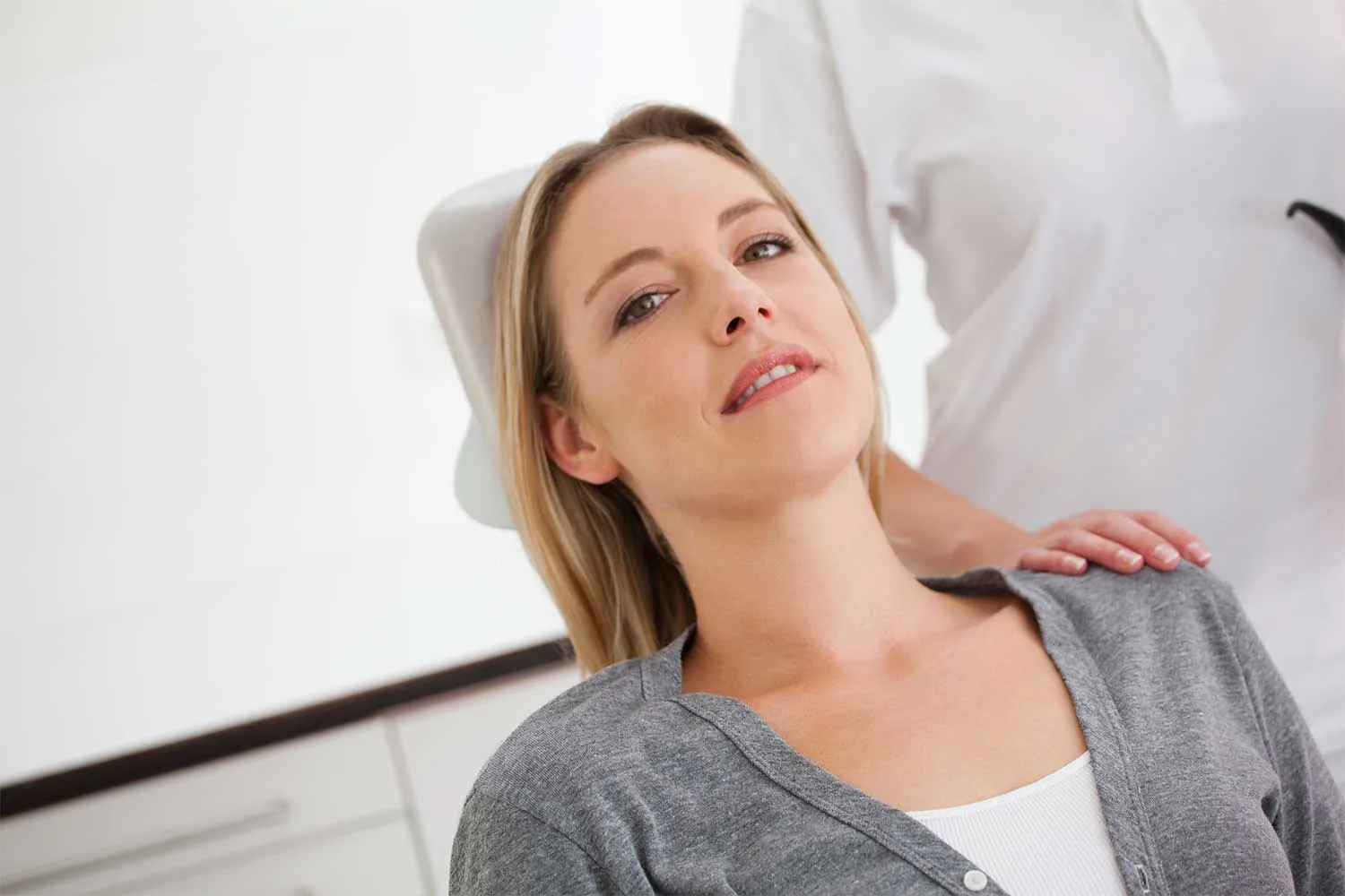 Woman at dentist