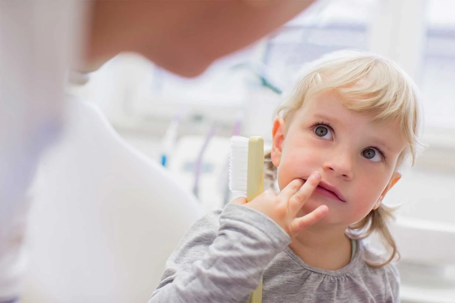 Child at dentist