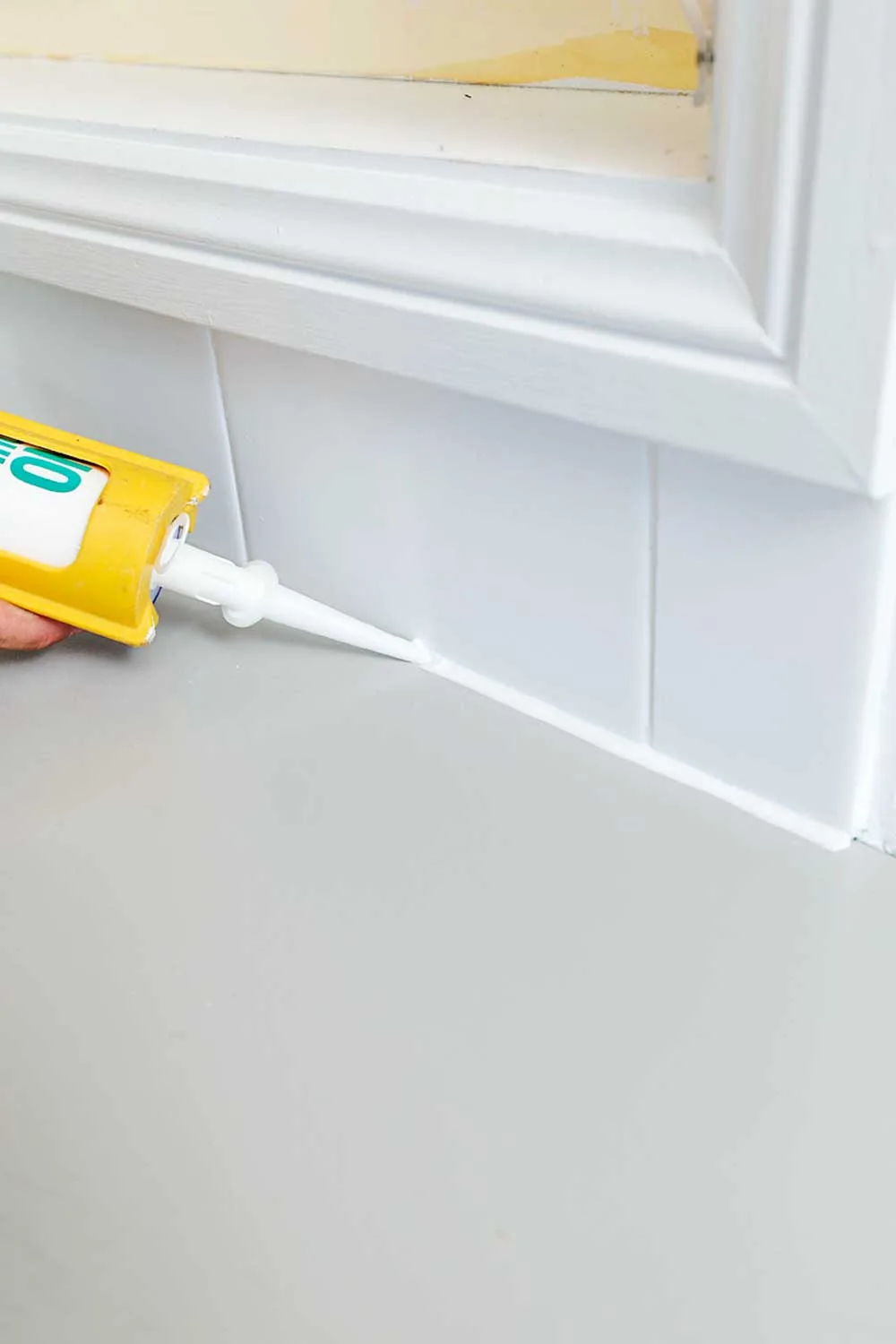 Fill the gap with silicone