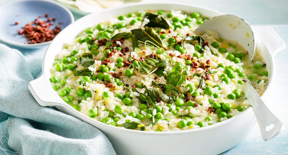 Spring pea risotto recipe Recipe | Better Homes &amp; Gardens Australia