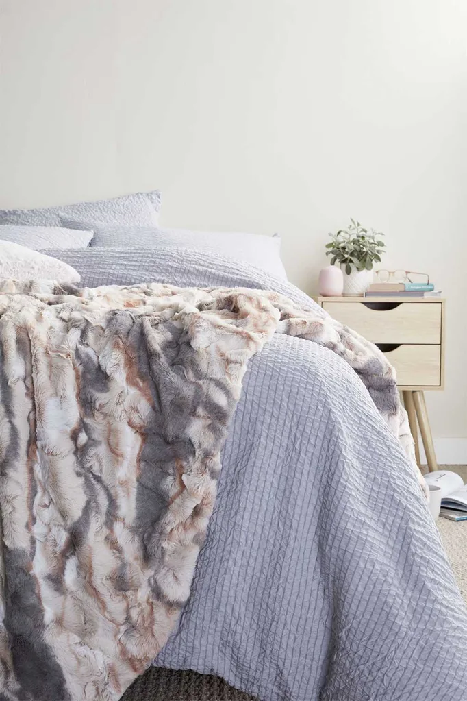Coles faux fur rug