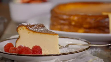 Burnt (but not really) cheesecake