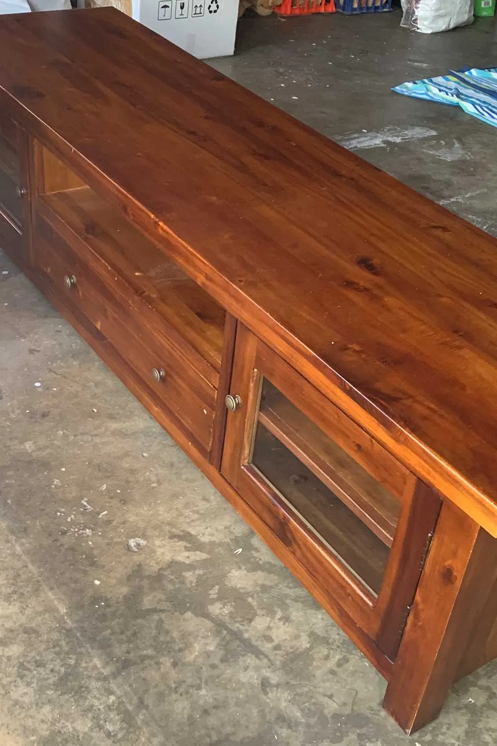 Media unit before makeover