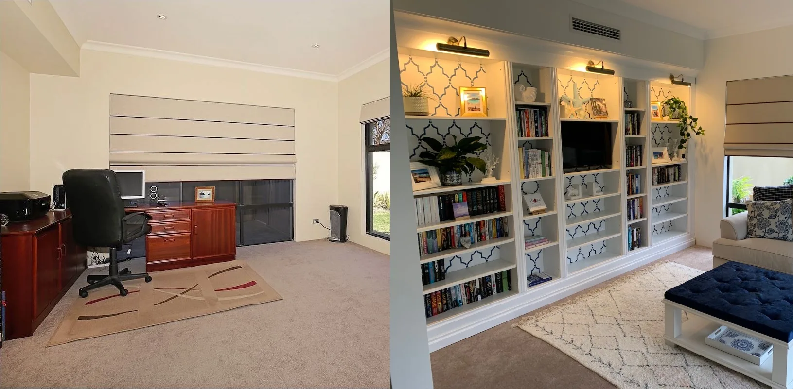 Reader reno: From $79 Ikea bookcases to stunning custom library