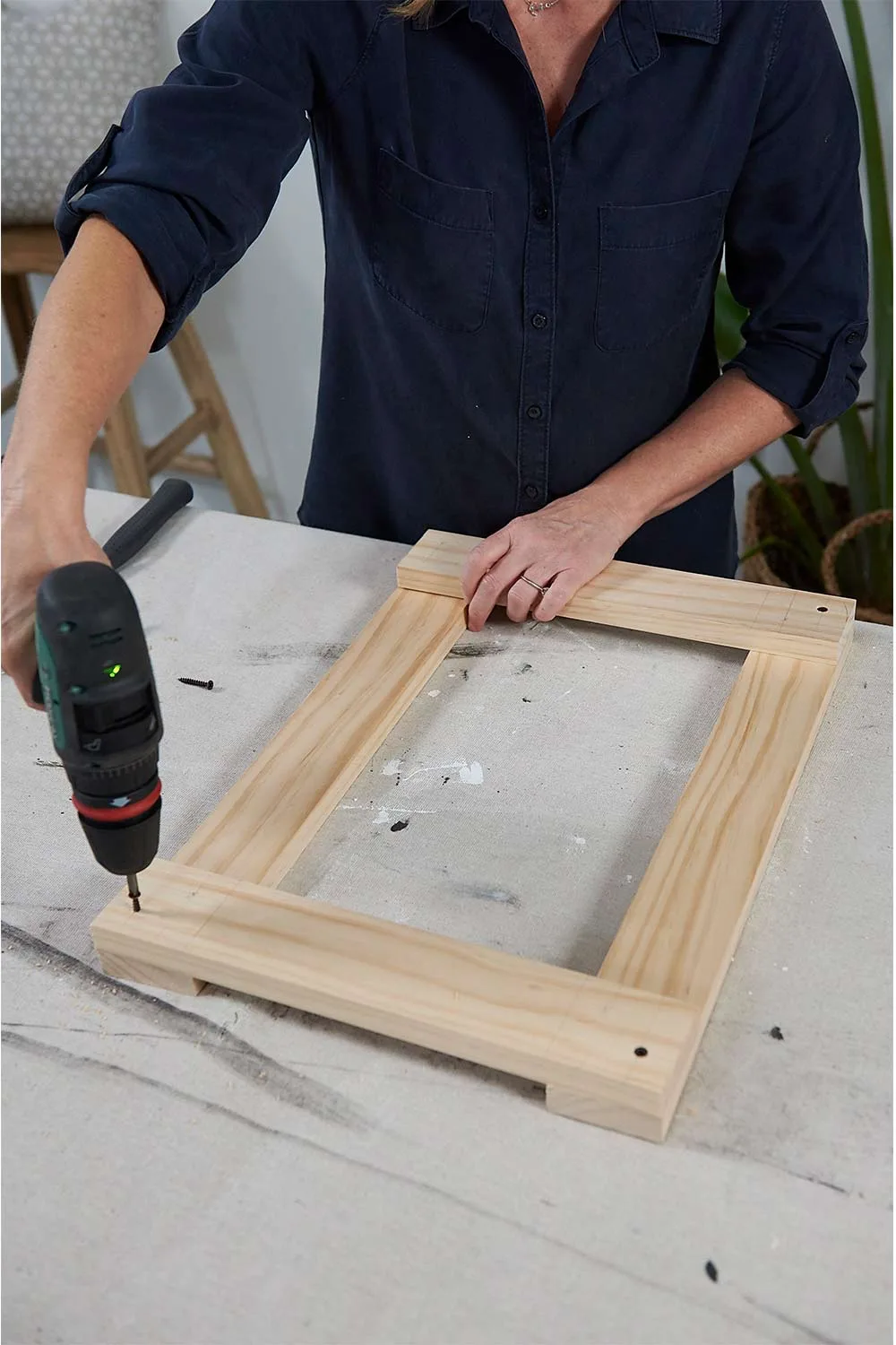 Step 1 how to make a woven wall hanging