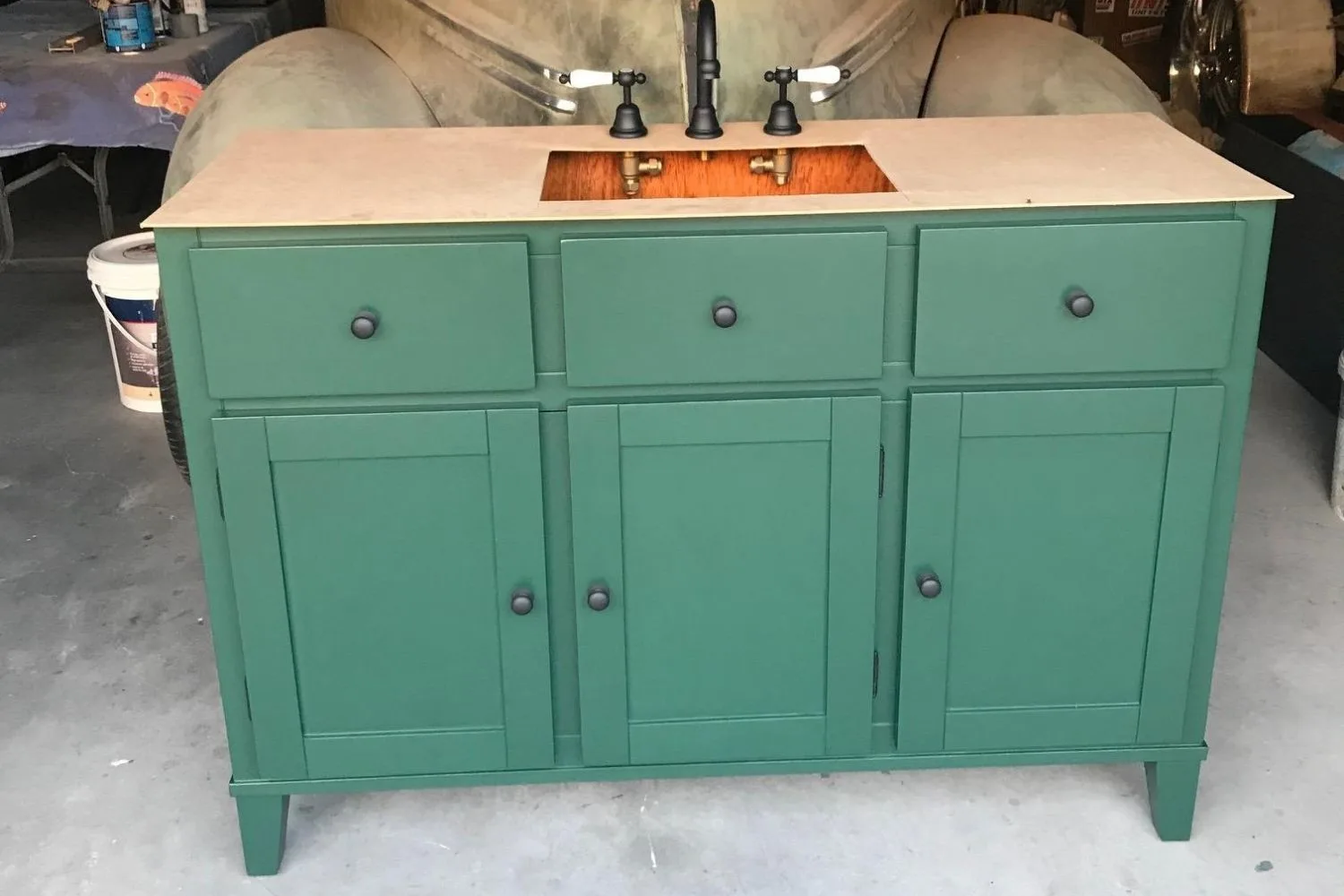 after renovating bathroom sink