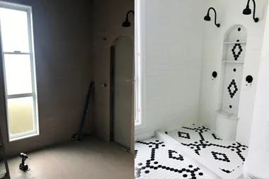 Before and after: A luxe bathroom makeover for under $4,000
