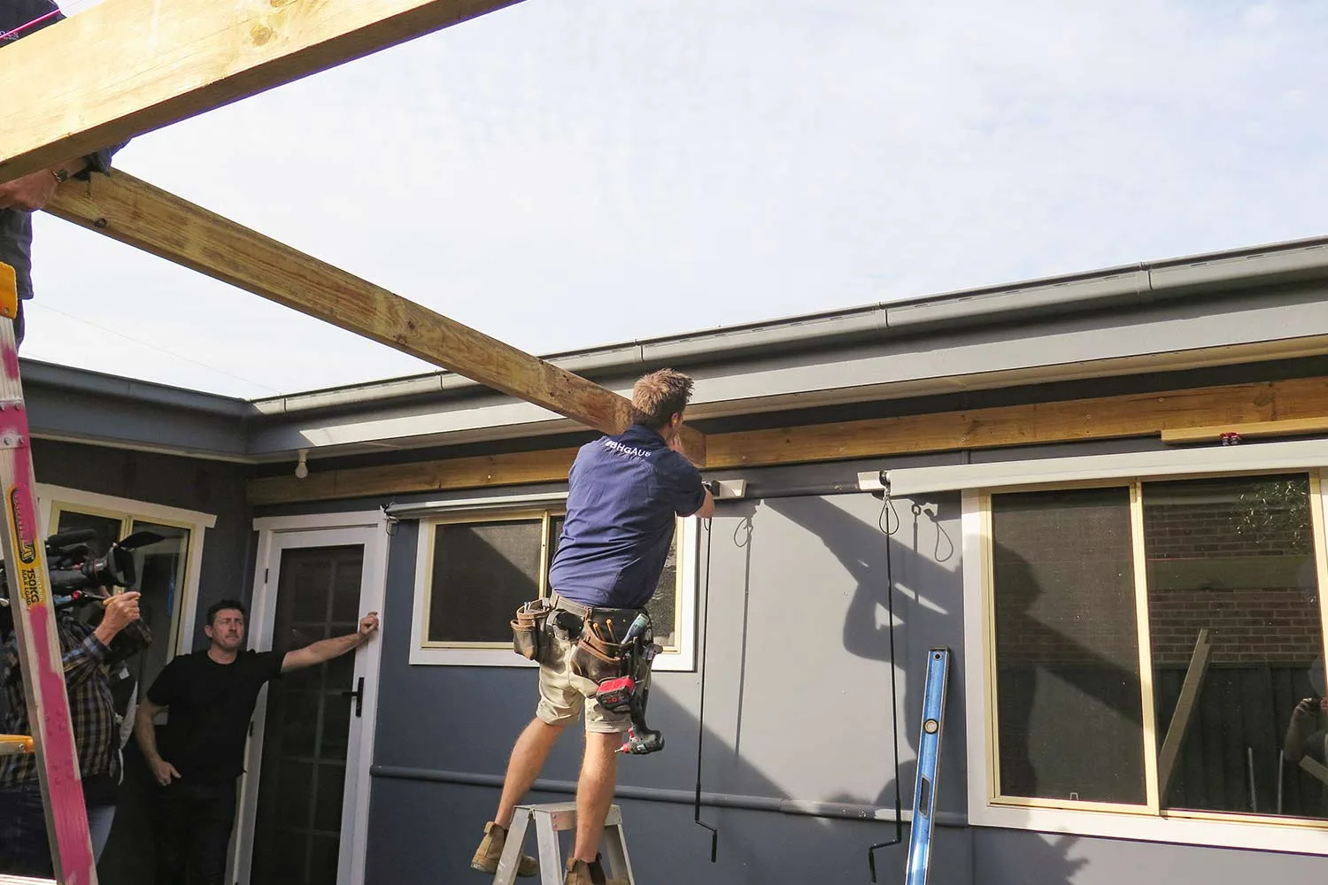 Step 8 out to build an outdoor room pergola