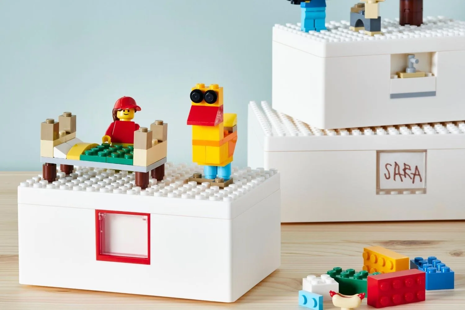 Ikea and Lego have joined forces to create this playful storage set
