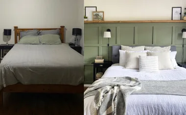Reader reno: A beautiful bedroom makeover with a board and batten feature wall