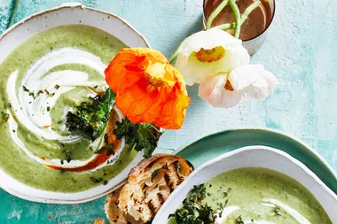 Spicy green soup