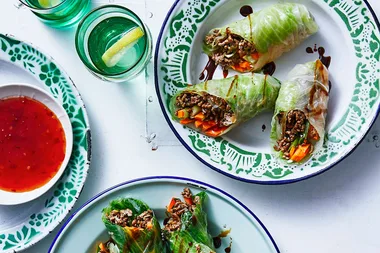 Rice paper san choy bau rolls