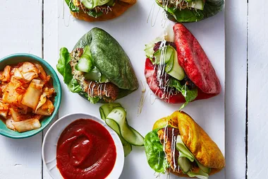 Veggie bao buns three ways
