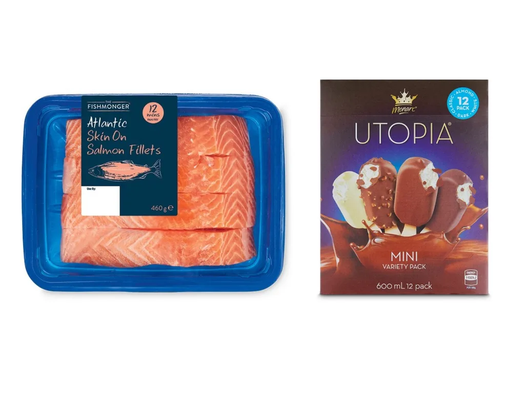 salmon and ice-cream