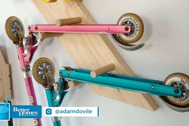 How to build wall-mounted storage for skateboards