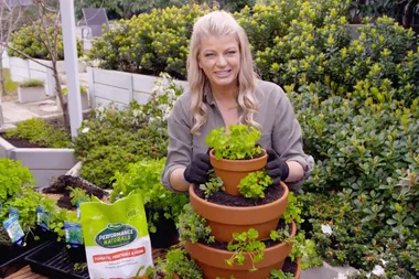 Stacked herb tower