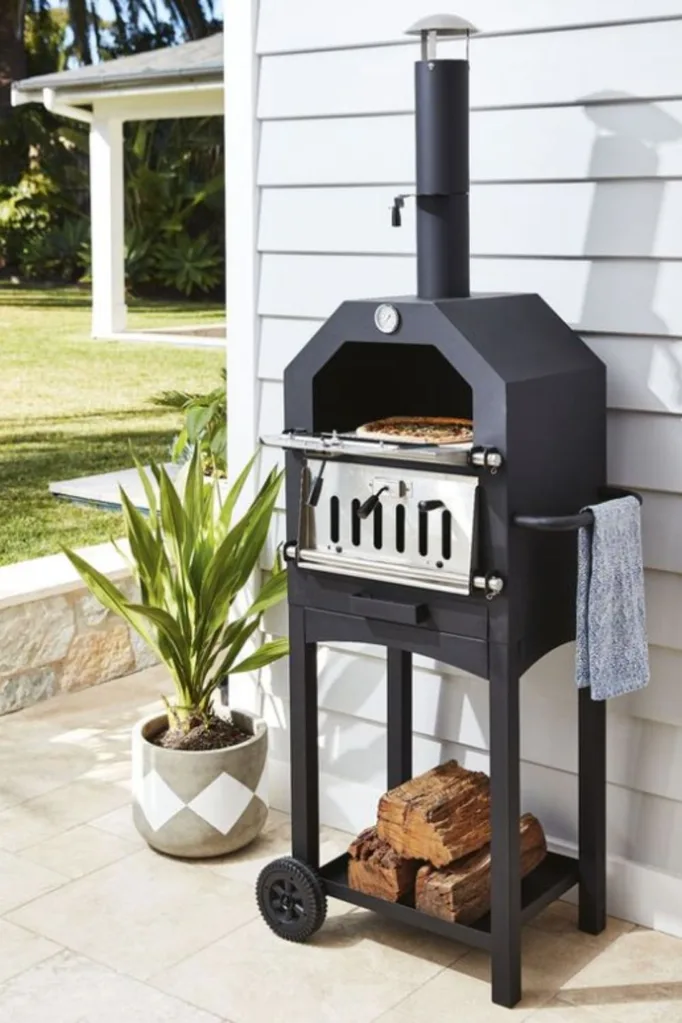 Lifestyle shot of the pizza oven