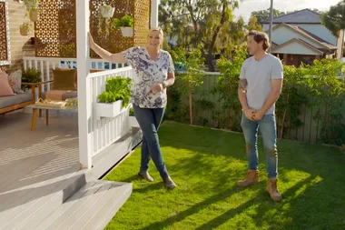 Johanna and Charlie give a backyard a spring makeover