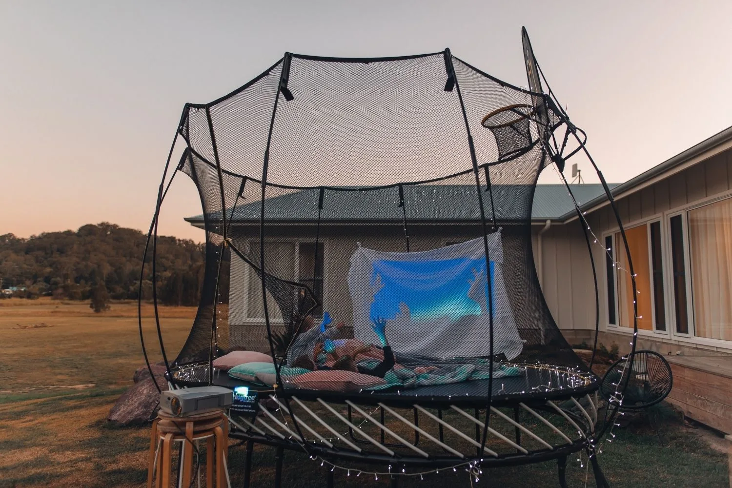 Trampoline slumber party