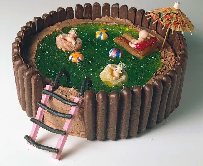 Australian Women's Weekly Swimming Pool Cake