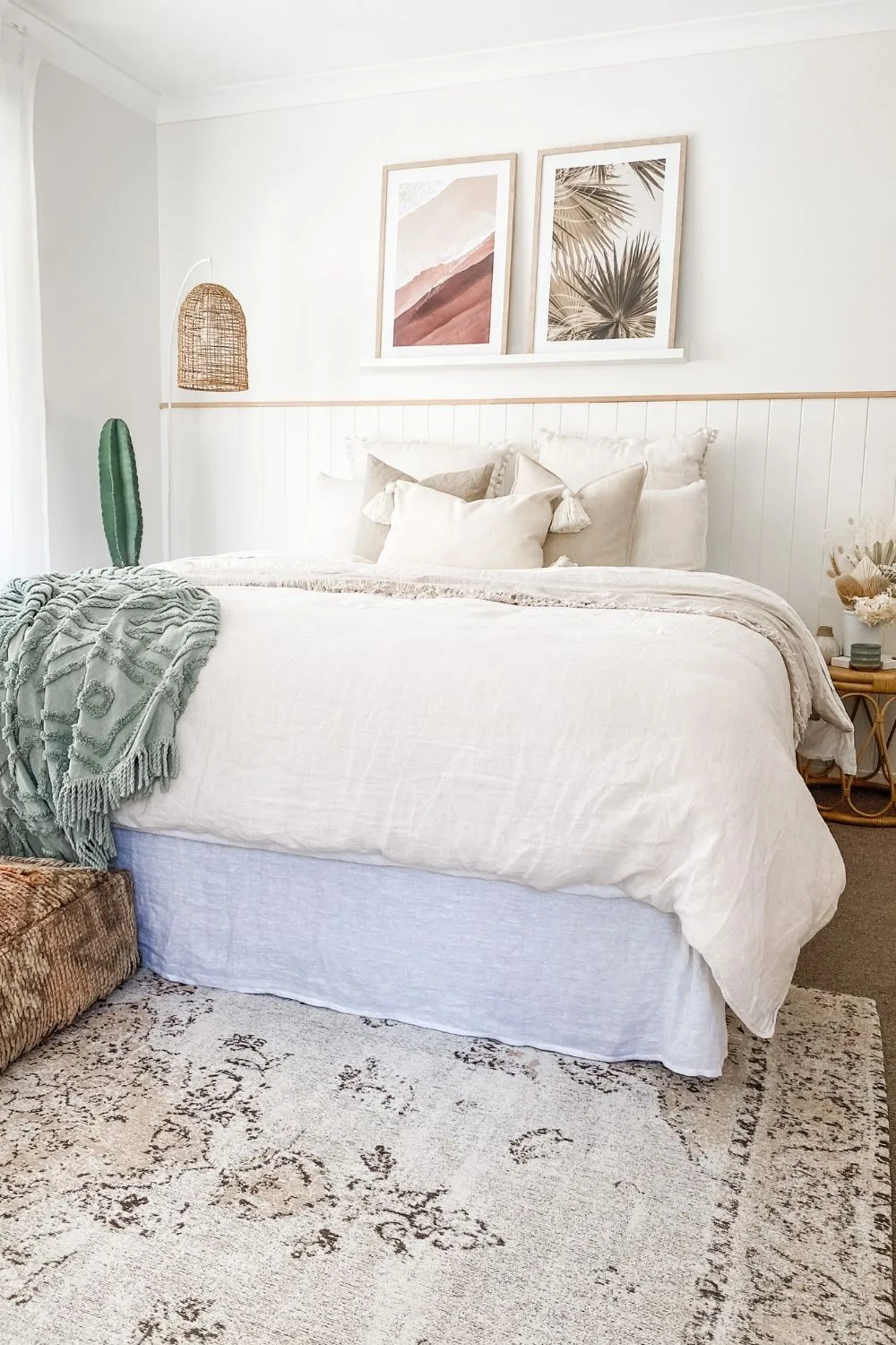 a white bright bedroom