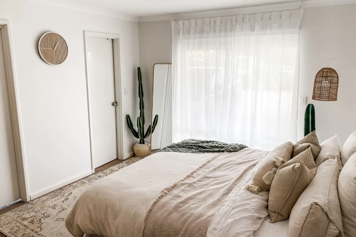 wide view of bedroom