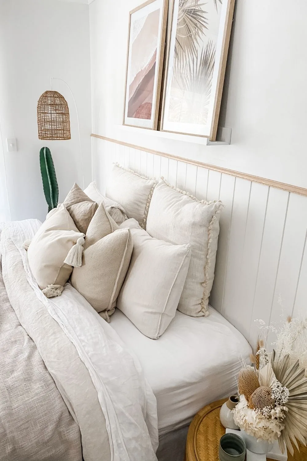 VJ wall and bedside table