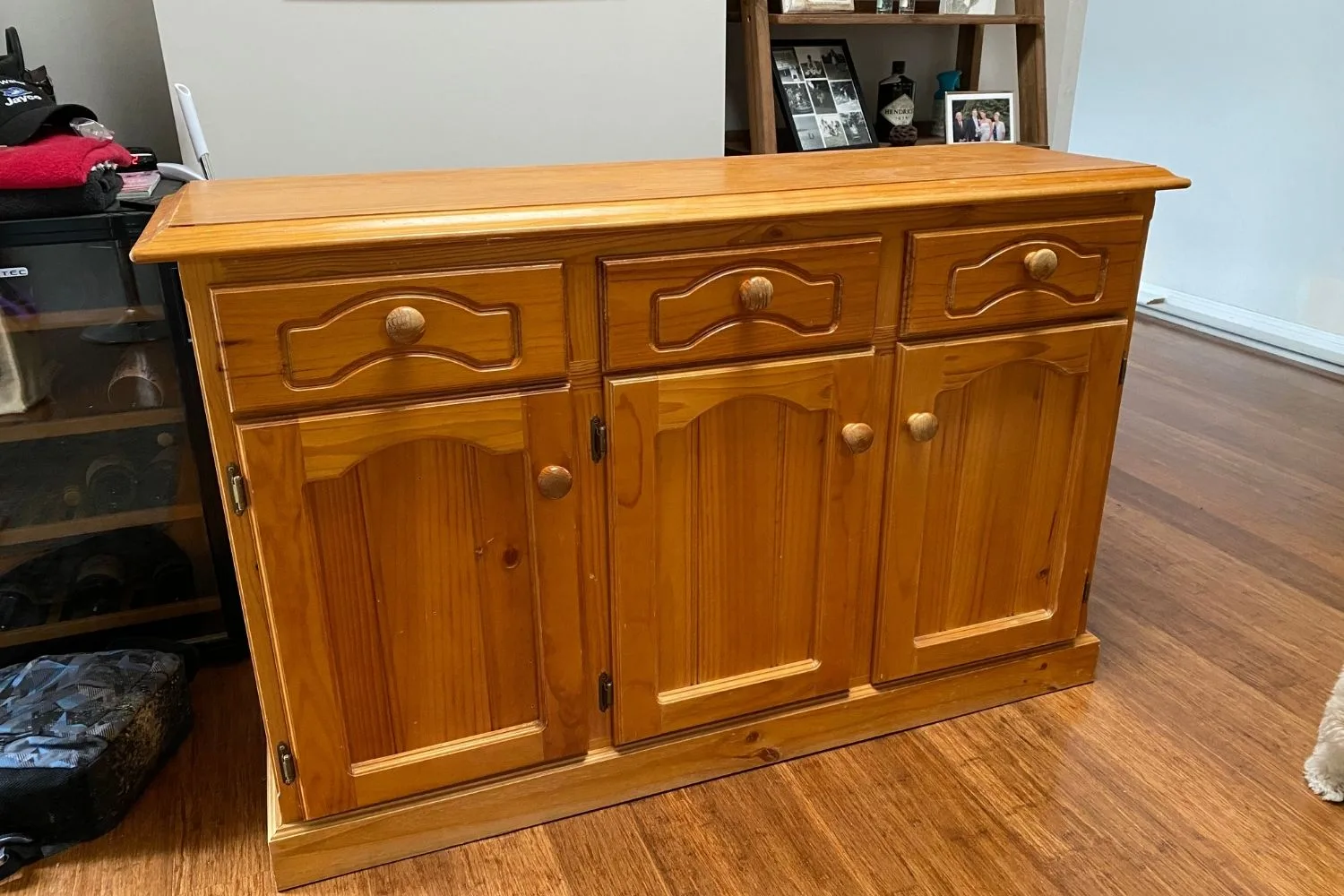 Old orange cabinet