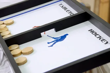 How to make a tabletop hockey board