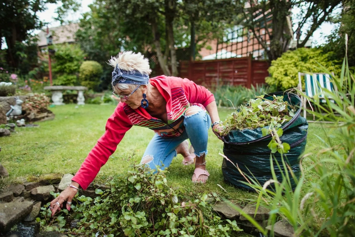 Woman gardening