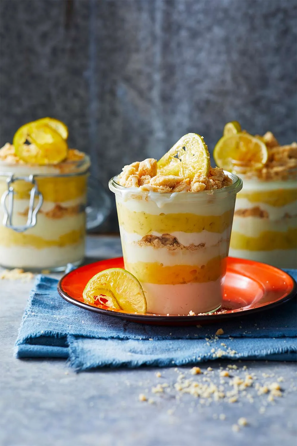 No bake key lime pie in jar