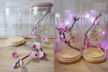 Kmart hack: How to turn a $6 glass dome into a gorgeous cherry blossom display